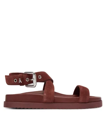 Sandale dama,  piele, maro