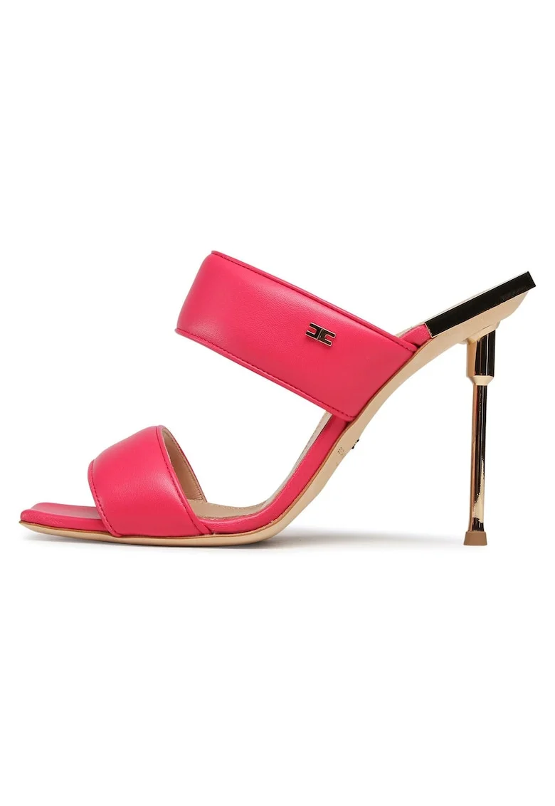 Papuci de dama,  piele naturala, roz,