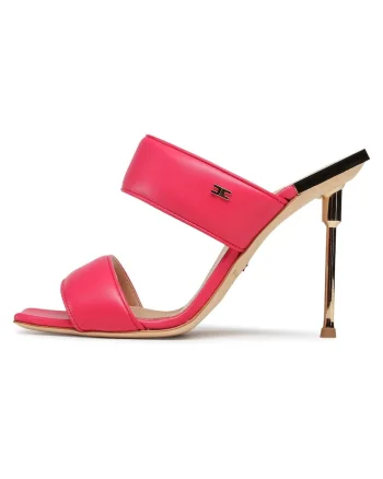 Papuci de dama,  piele naturala, roz,