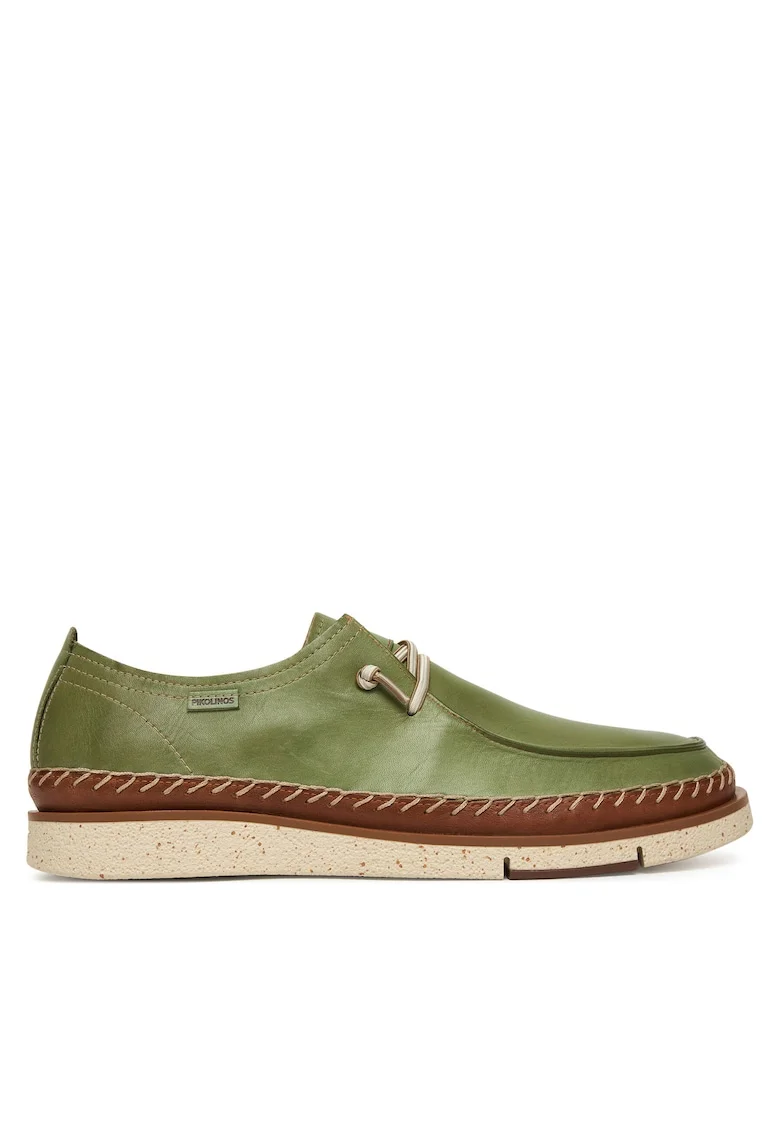 Pantofi barbatesti,  piele naturala, confortabili, verde