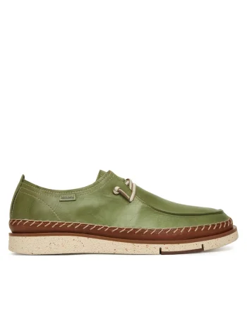 Pantofi barbatesti,  piele naturala, confortabili, verde