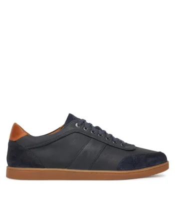 Pantofi barbati,  piele, bleumarin