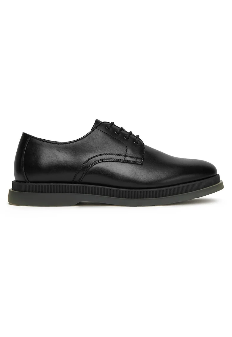 Pantofi barbati,  din piele naturala, negru