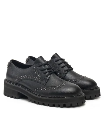 Pantofi dama,  Negru, Piele ecologica, Negru