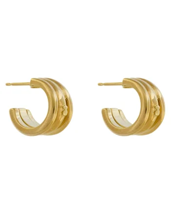 Cercei dama,  auriu, plastic, One Size INTL