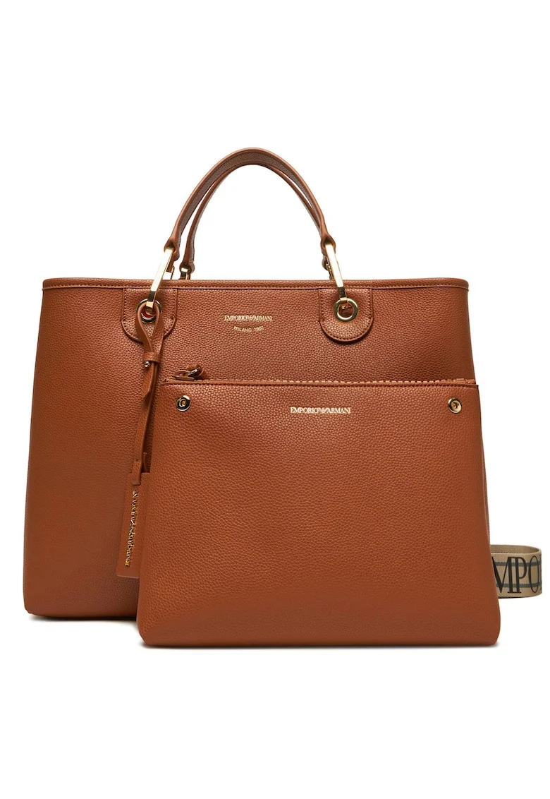 Geanta dama,  piele ecologica, maro, One Size INTL
