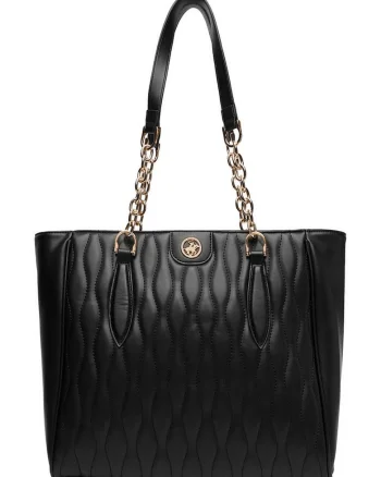 Geanta dama,  A4, maro, cu lant decoratiweqgfv, Negru