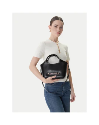 Geanta dama,  piele ecologica, neagra, One Size INTL