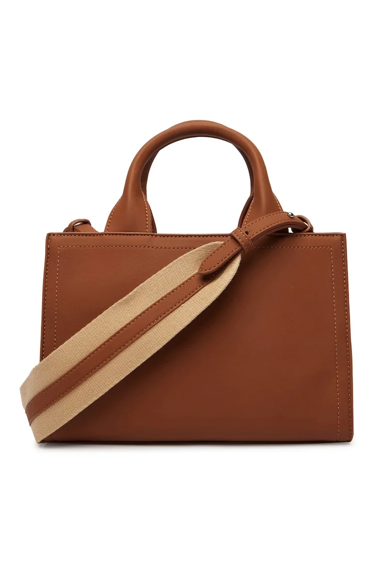 Geanta dama,  piele ecologica, maro, One Size INTL