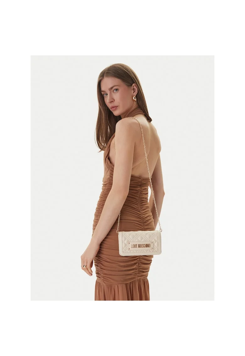 Geanta dama,  piele ecologica, bej, One Size INTL