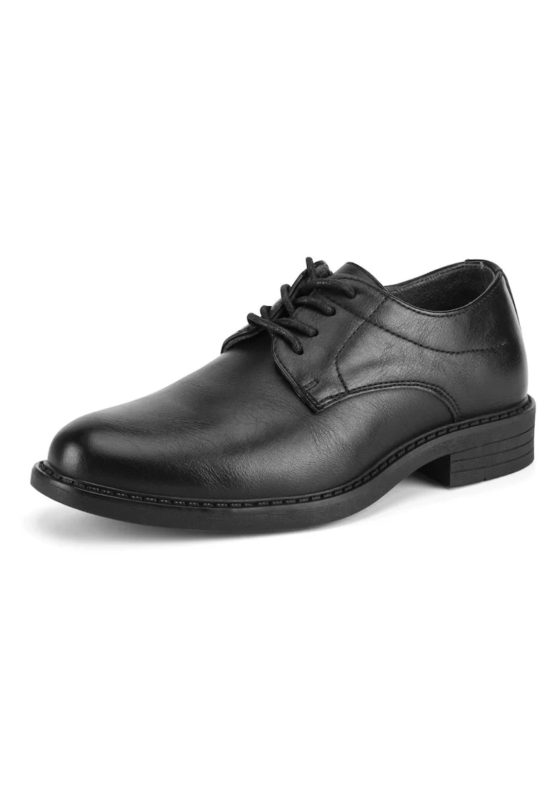 Pantofi copii,  negru, material sintetic, pentru baieti