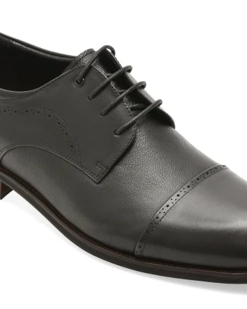 Pantofi eleganti EPICA negri, RT112A, din piele naturala