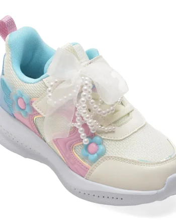 Pantofi sport SELECTION KIDS albi, W913, din material textil