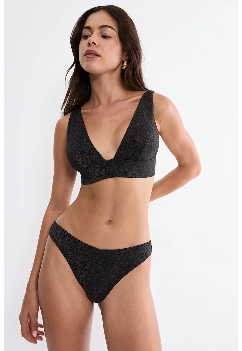 Costum de baie intreg cu aspect stralucitor Summer Sunset, Negru