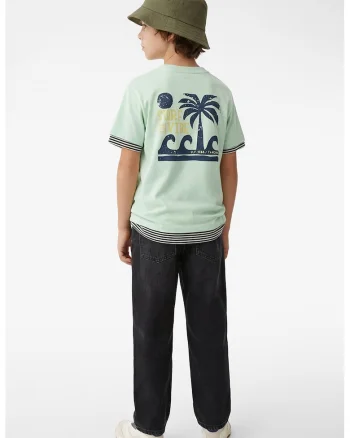 Tricou de bumbac cu imprimeu, Mint