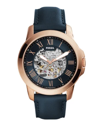 Ceas automatic cu mecanism vizibil Grant, Bleumarin