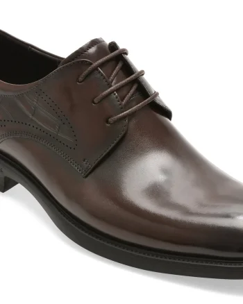 Pantofi eleganti EPICA PREMIUM maro, 26A68, din piele naturala