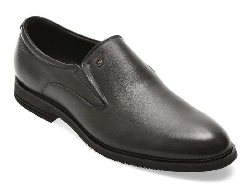 Pantofi eleganti EPICA negri, RT08A, din piele naturala