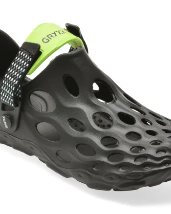 Papuci GRYXX negri, 868M, din pvc