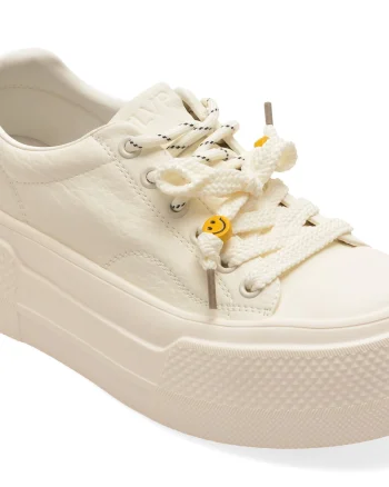Pantofi sport FLAVIA PASSINI albi, 8539, din piele naturala