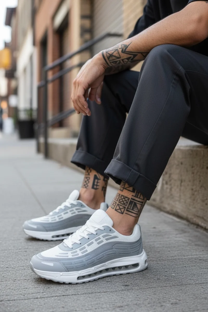 Adidasi barbati casual  gri M68