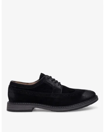 Pantofi barbati  5905588552987, Piele intoarsa, Negru, Negru