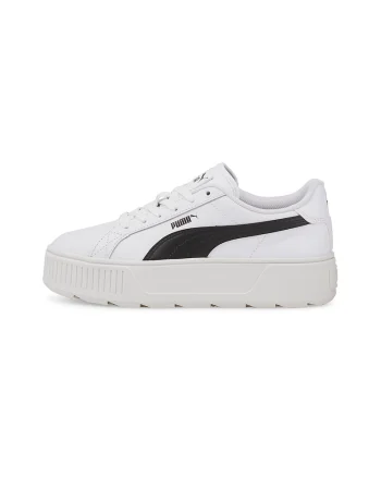 Pantofi sport flatform Karmen, Negru/Alb optic