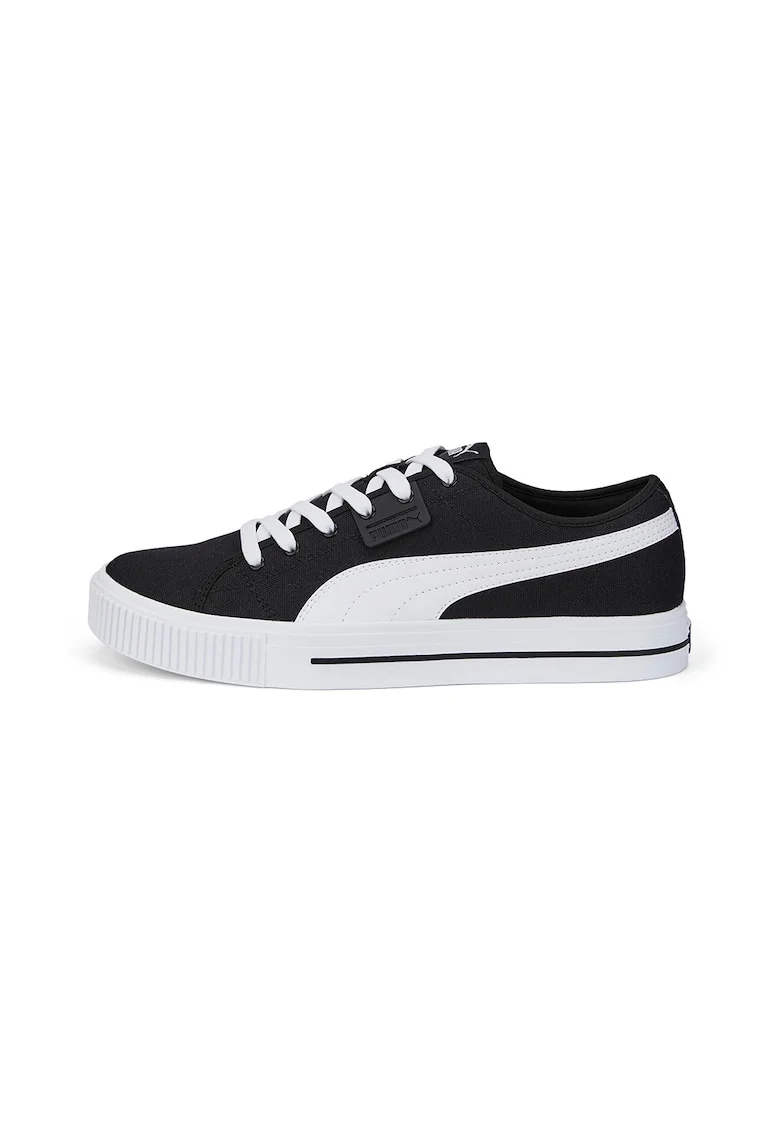Pantofi sport low-cut cu logo Ever, Alb/Negru