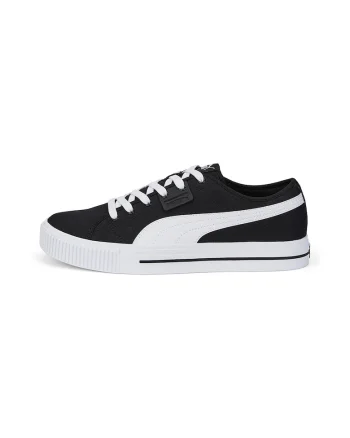 Pantofi sport low-cut cu logo Ever, Alb/Negru