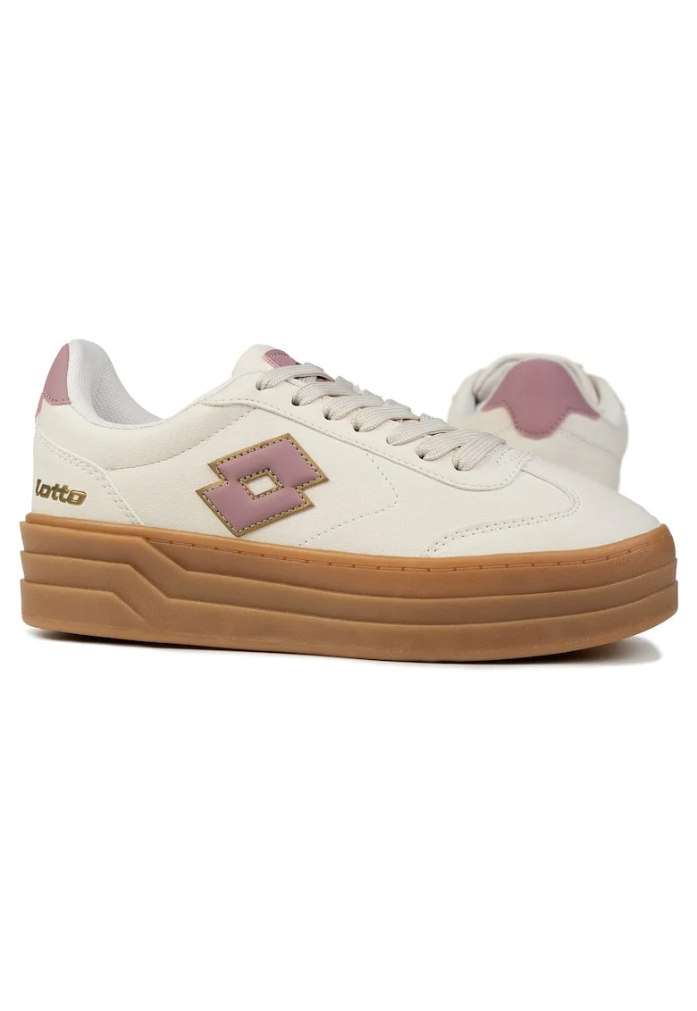 Tenisi dama,  STACKY, bej, material sintetic, stil skate