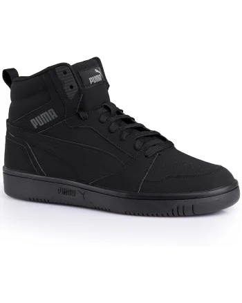 Tenisi barbati,  V6 Buck, stil retro, piele sintetica, negru