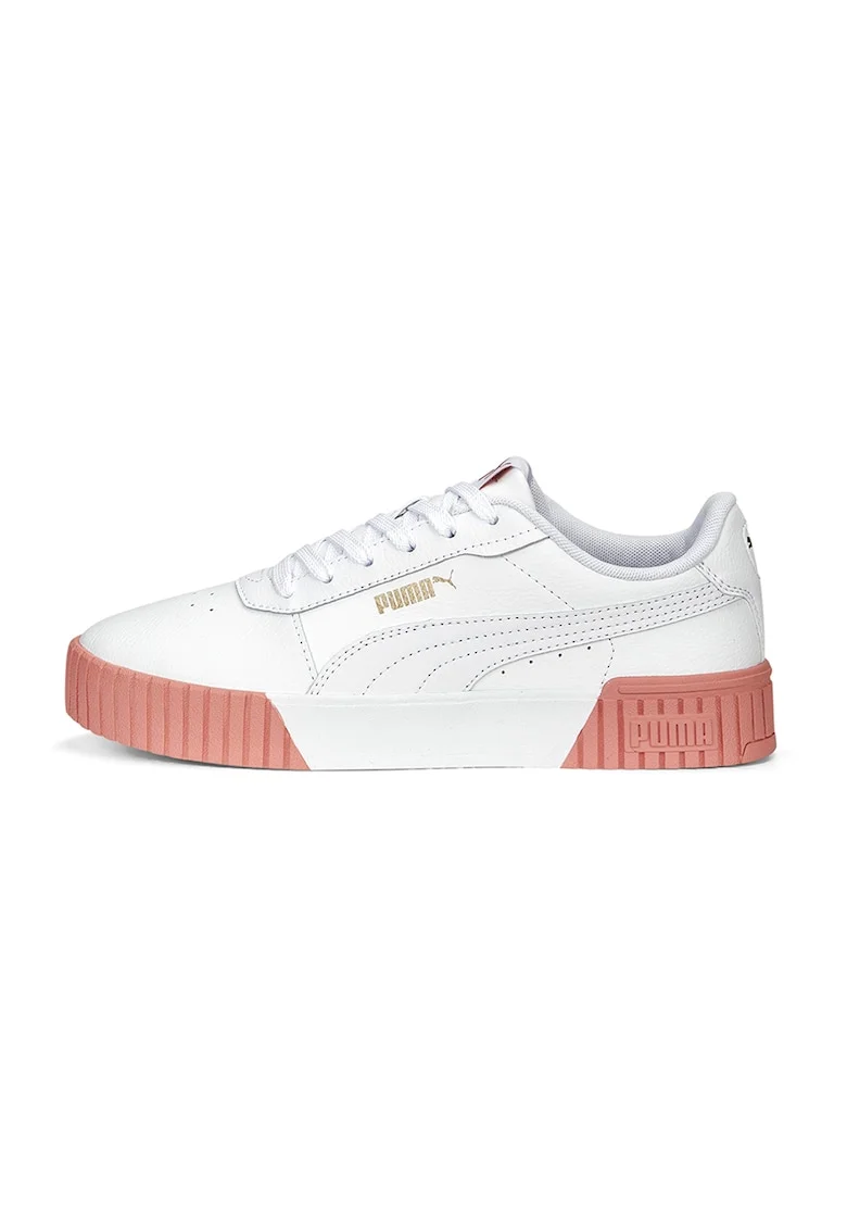 Pantofi sport de piele si piele ecologica Carina 2.0, Alb murdar