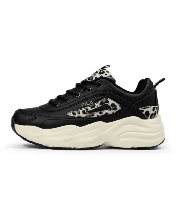 Pantofi sport demi-wedge din piele ecologica, Alb fildes/Negru