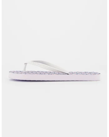 Papuci flip-flop cu logo Troy, Alb