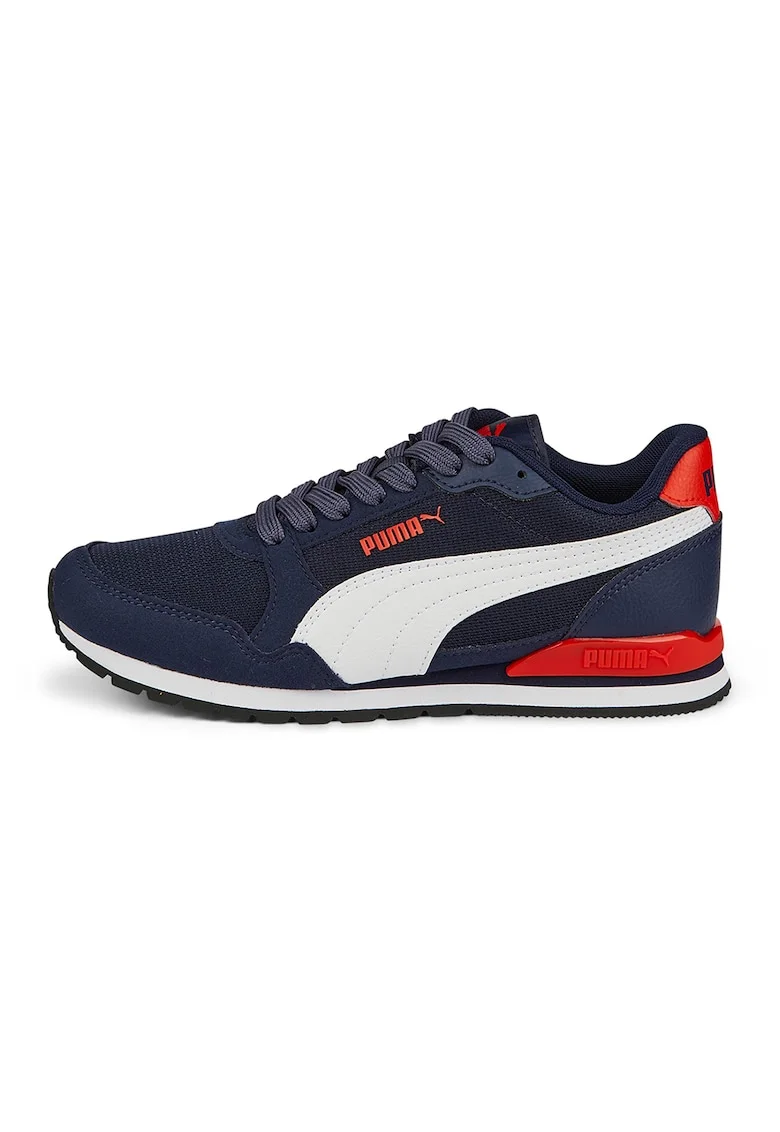 Pantofi sport cu insertii textile ST Runner V3, Rosu/Alb/Bleumarin