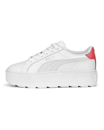 Pantofi Sport  Karmen L JR 387374-05, Fete, Alb, Rosu/Alb