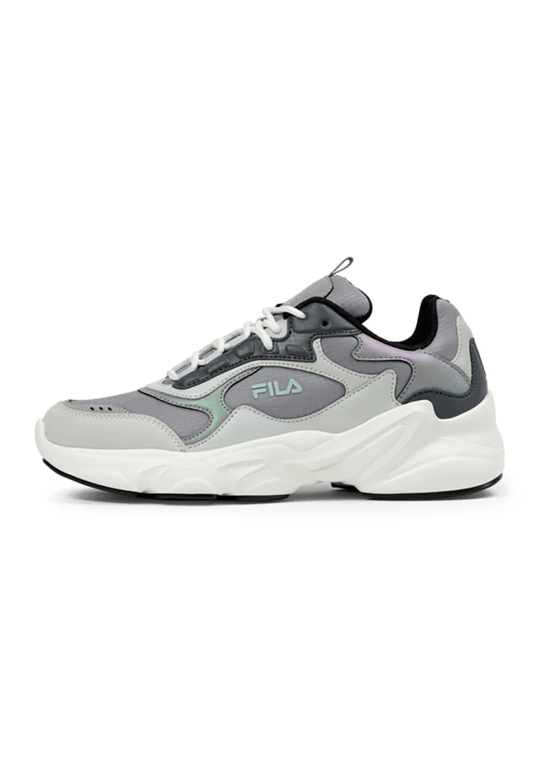 Pantofi sport cu garnituri din piele ecologica Collene CB, Gri