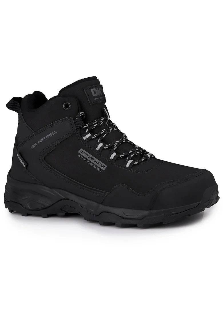 Bocanci barbati  Sauron High, inalti, negru, material sintetic si textil, pentru iarna si trekking