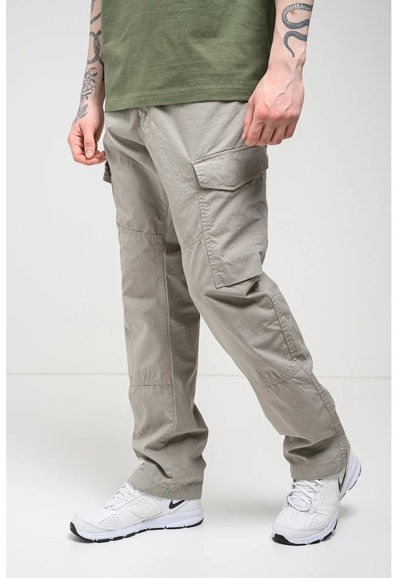Blugi relaxed fit cu buzunare, Maro nisip