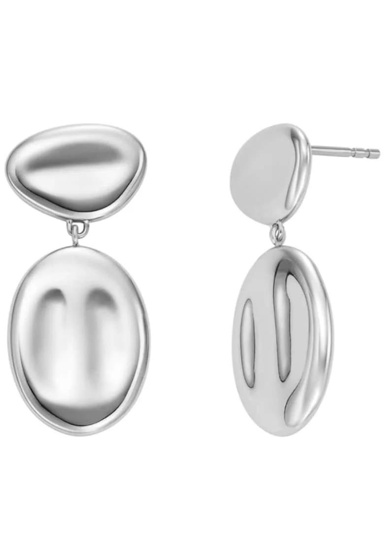 Cercei  Anja Pebbles SKJ1852040, Argintiu