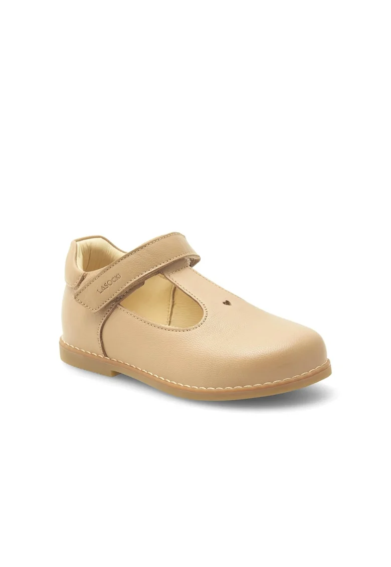 Pantofi copii,  338536, Piele naturala, Bej