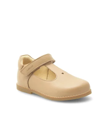 Pantofi copii,  338536, Piele naturala, Bej