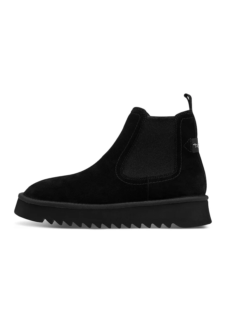 Ghete Chelsea din piele intoarsa, Negru