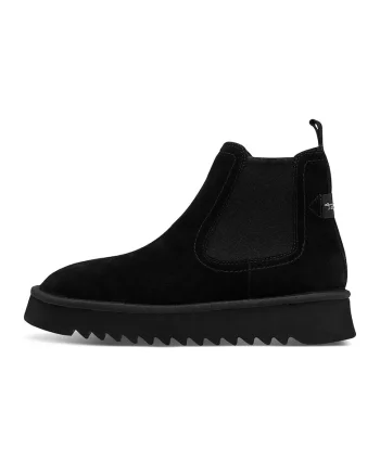Ghete Chelsea din piele intoarsa, Negru
