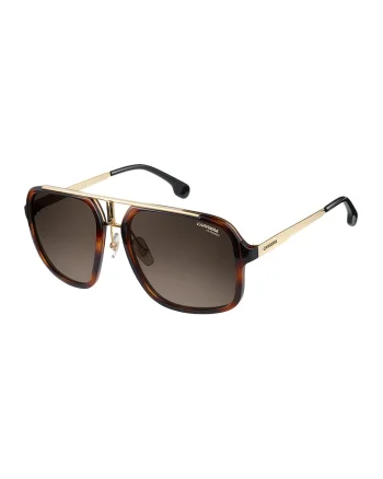Ochelari de soare patrati, aviator, unisex, cu aspect tortoise