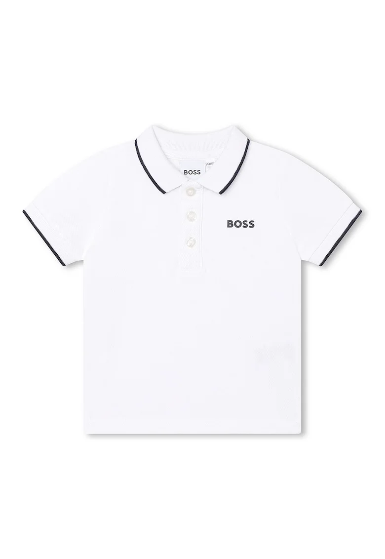 Tricou polo din bumbac, Alb
