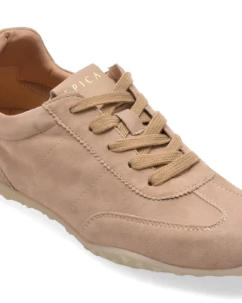 Pantofi sport EPICA bej, QS881, din piele intoarsa
