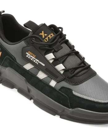 Pantofi sport GRYXX negri, 28186, din piele ecologica