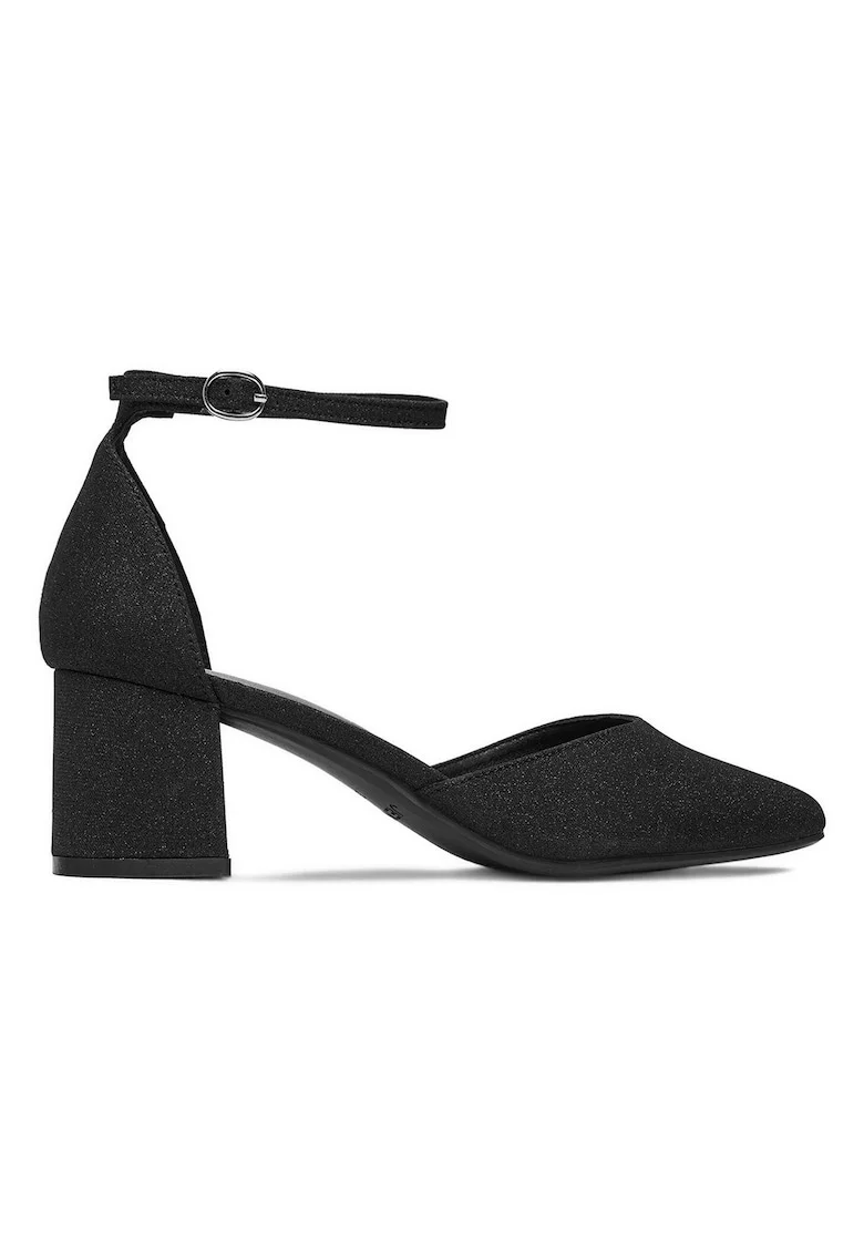 Pantofi,  clasic, negru, textil