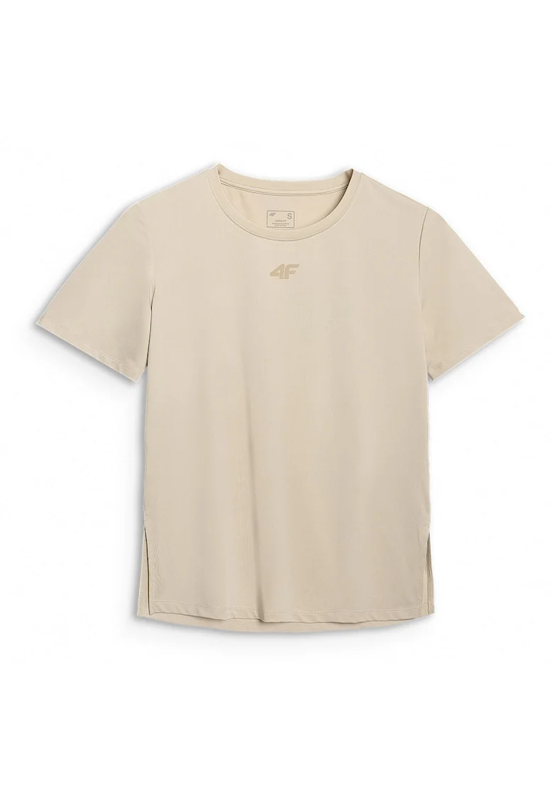 Tricou Antrenament Femei  Bej, Uscare Rapida, XS-XXL, Poliester Reciclat, Tehnologia 4FDry, Multi Active, Bej